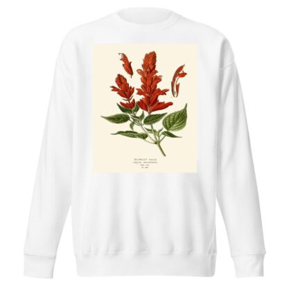 Scarlet Sage by Edward Step Sweatshirt