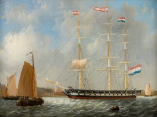 Scheepsportret Bato by Frans Jacobus van den Blijk