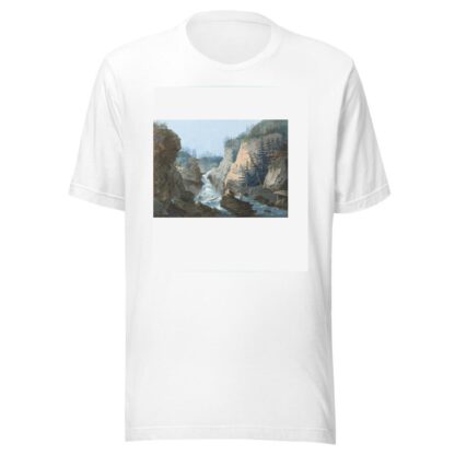 Schlucht mit Wasserfall by Caspar Wolf T-Shirt