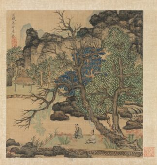 Scholars in a Garden by Chen Hongshou