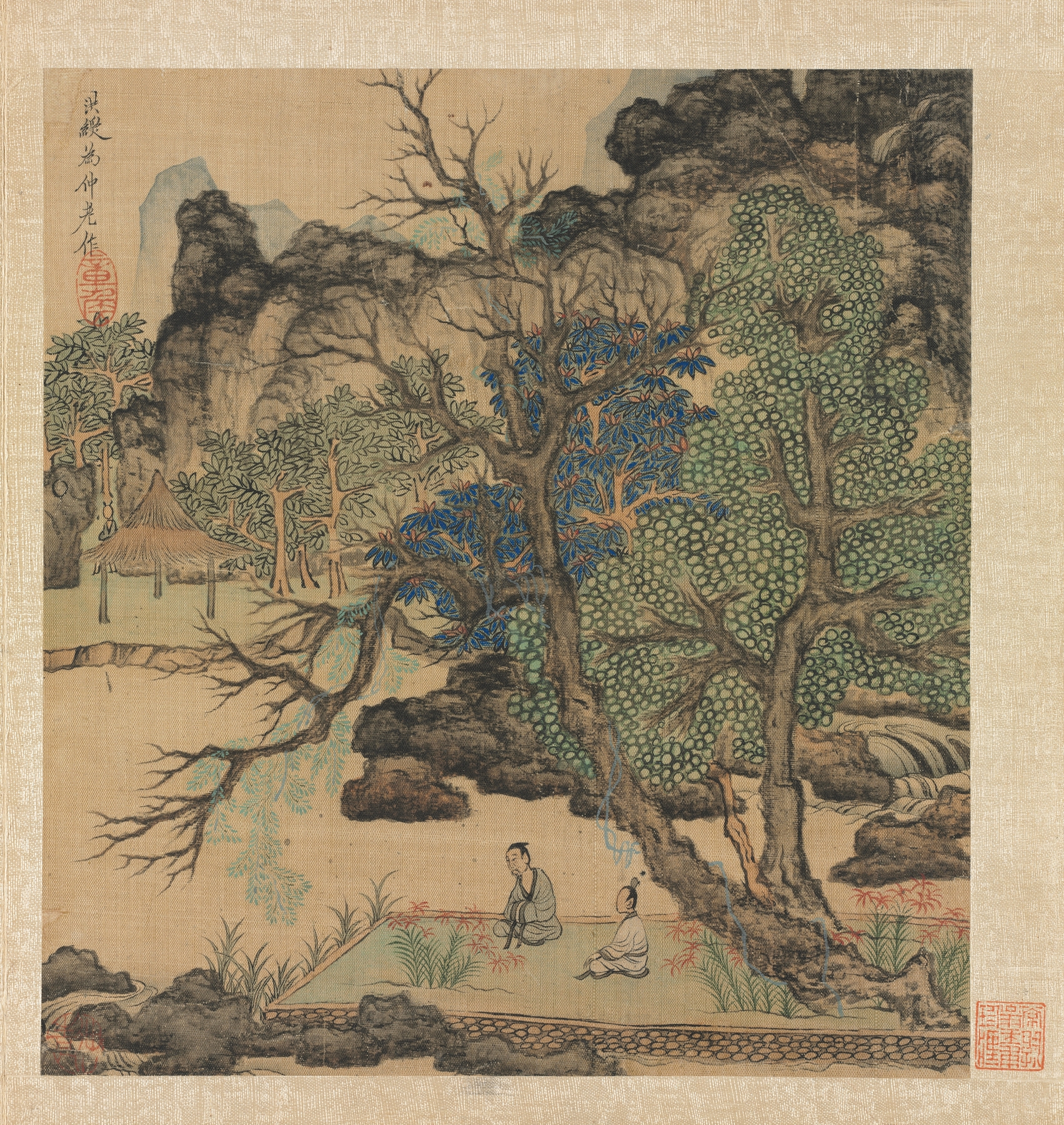 Scholars in a Garden by Chen Hongshou