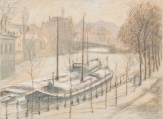 Schuiten onder de sneeuw by Anna De Weert