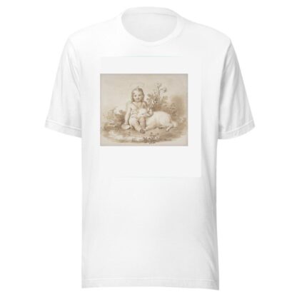 Seated John the Baptist with a Lamb in a Landscape by Tommaso Minardi T-Shirt