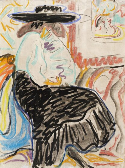 Seated Woman in the Studio by Ernst Ludwig Kirchner Hoodie