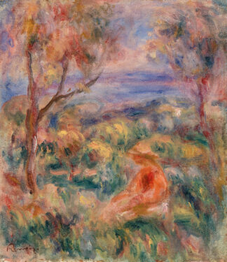 Seated Woman with Sea in the Distance by Pierre-Auguste Renoir