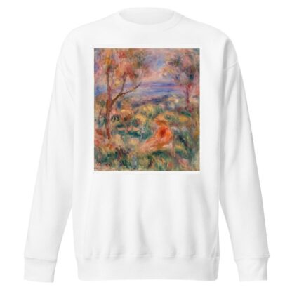 Seated Woman with Sea in the Distance by Pierre-Auguste Renoir Sweatshirt