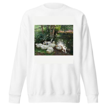 Sechs Enten am Teichufer by Alexander Koester Sweatshirt