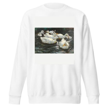 Sechs Enten im Wasser, by Alexander Koester Sweatshirt