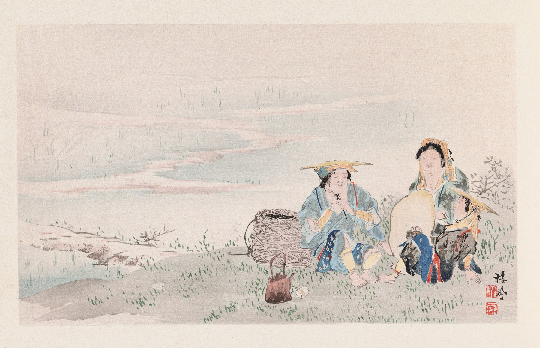 Seihō jūni Fuji, Pl.05 by Takeuchi Seihō