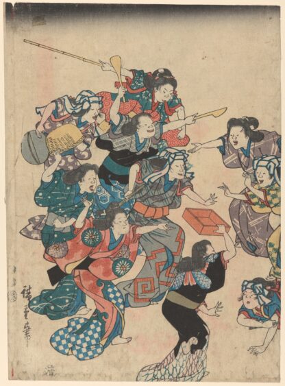 Servants’ Quarrel by Andō Hiroshige