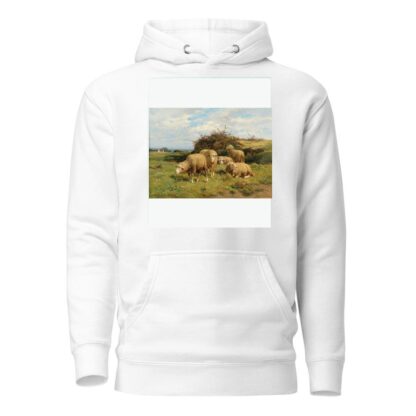 Sheep in a meadow by Cornelius van Leemputten Hoodie