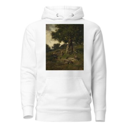 Shepherdess and Sheep by Charles Emile Jacque Hoodie