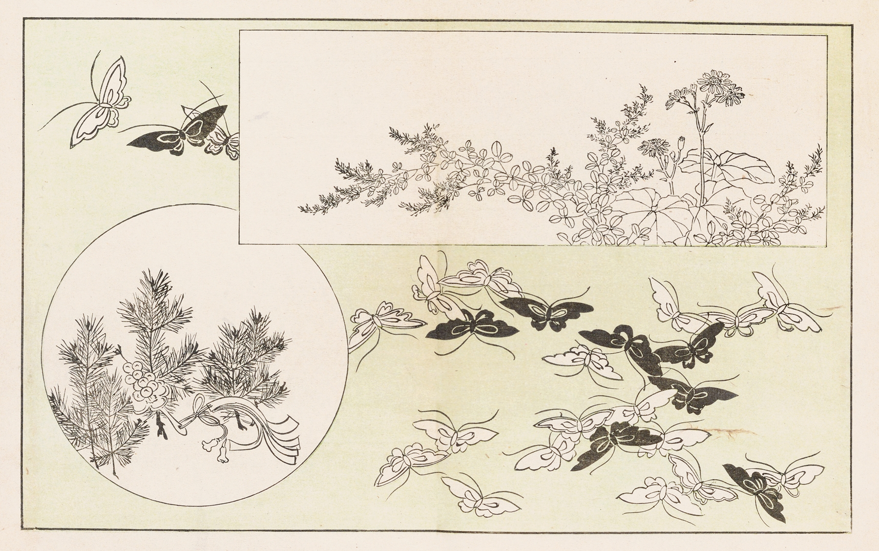 Shinsen moyō no shiori, Pl.03 by Rokkaku Shisui