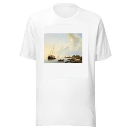 Ships in an Estuary by Hermanus Koekkoek T-Shirt