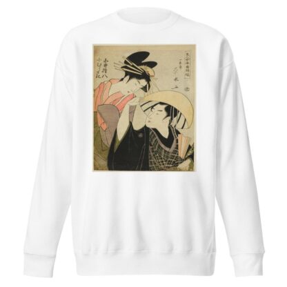 Shirai Gonpachi and Komurasaki, from the series ‘Beauties in Joruri Roles by Ichirakutei Eisui Sweatshirt