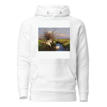 Sieben Enten am Graben by Alexander Koester Hoodie