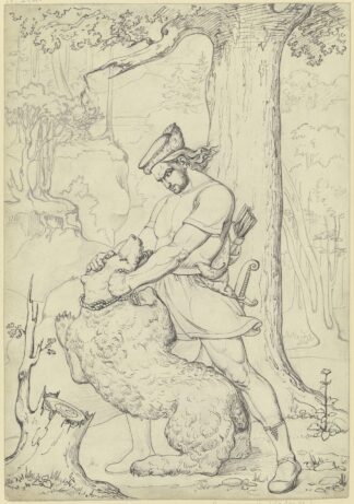 Siegfried fängt den Bären by Karl Sandhaas