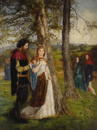 Sir Launcelot And Queen Guinevere by James Archer