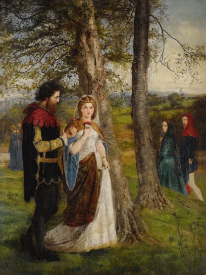 Sir Launcelot And Queen Guinevere by James Archer