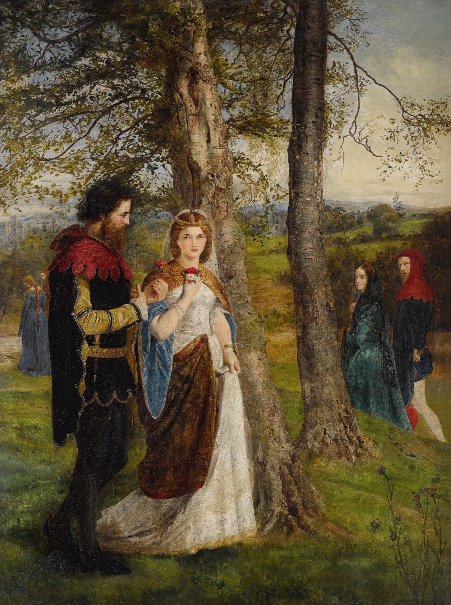 Sir Launcelot And Queen Guinevere by James Archer