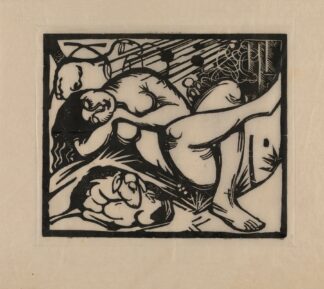 Sleeping Shepherdess by Franz Marc