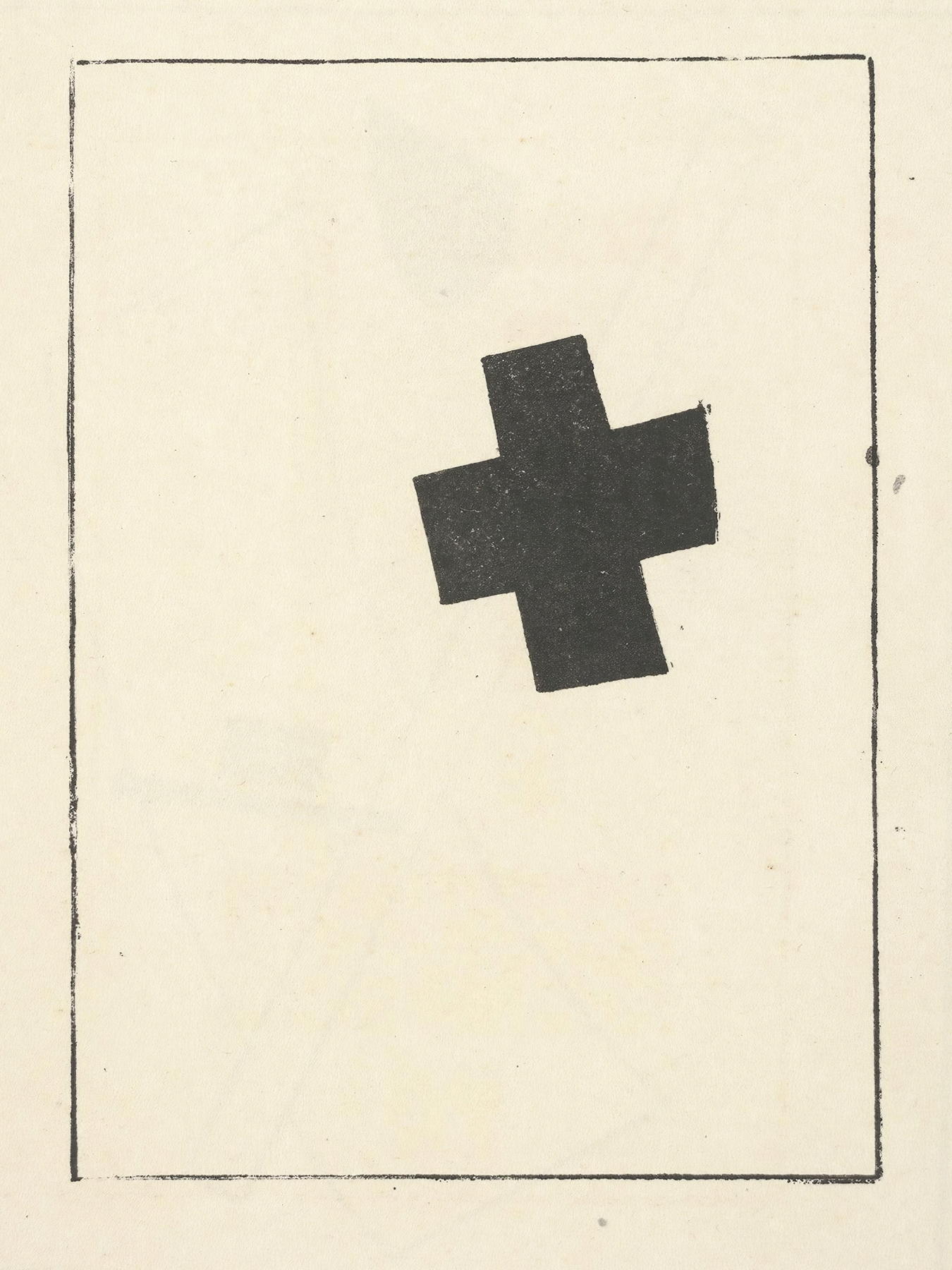 Small Black Cross by Kazimir Malevich
