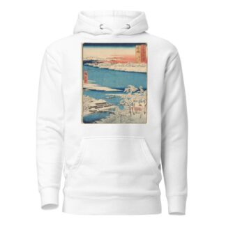 Snow Scene, Islet, River, Shore by Andō Hiroshige Hoodie