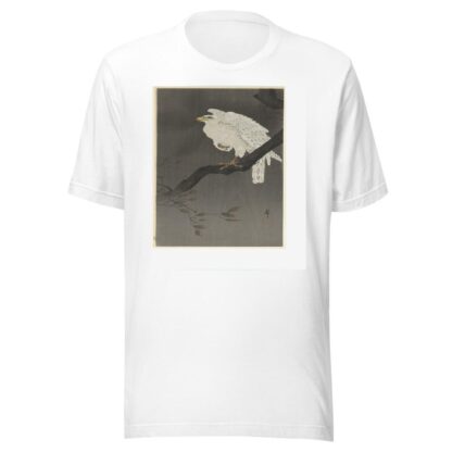 Snowy eagle on a tree branch by Ohara Koson T-Shirt