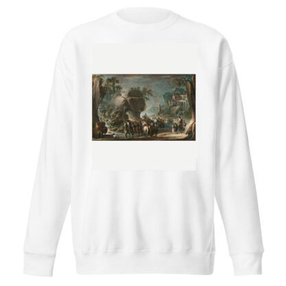 Soldiers Crossing A River by Francesco Simonini Sweatshirt