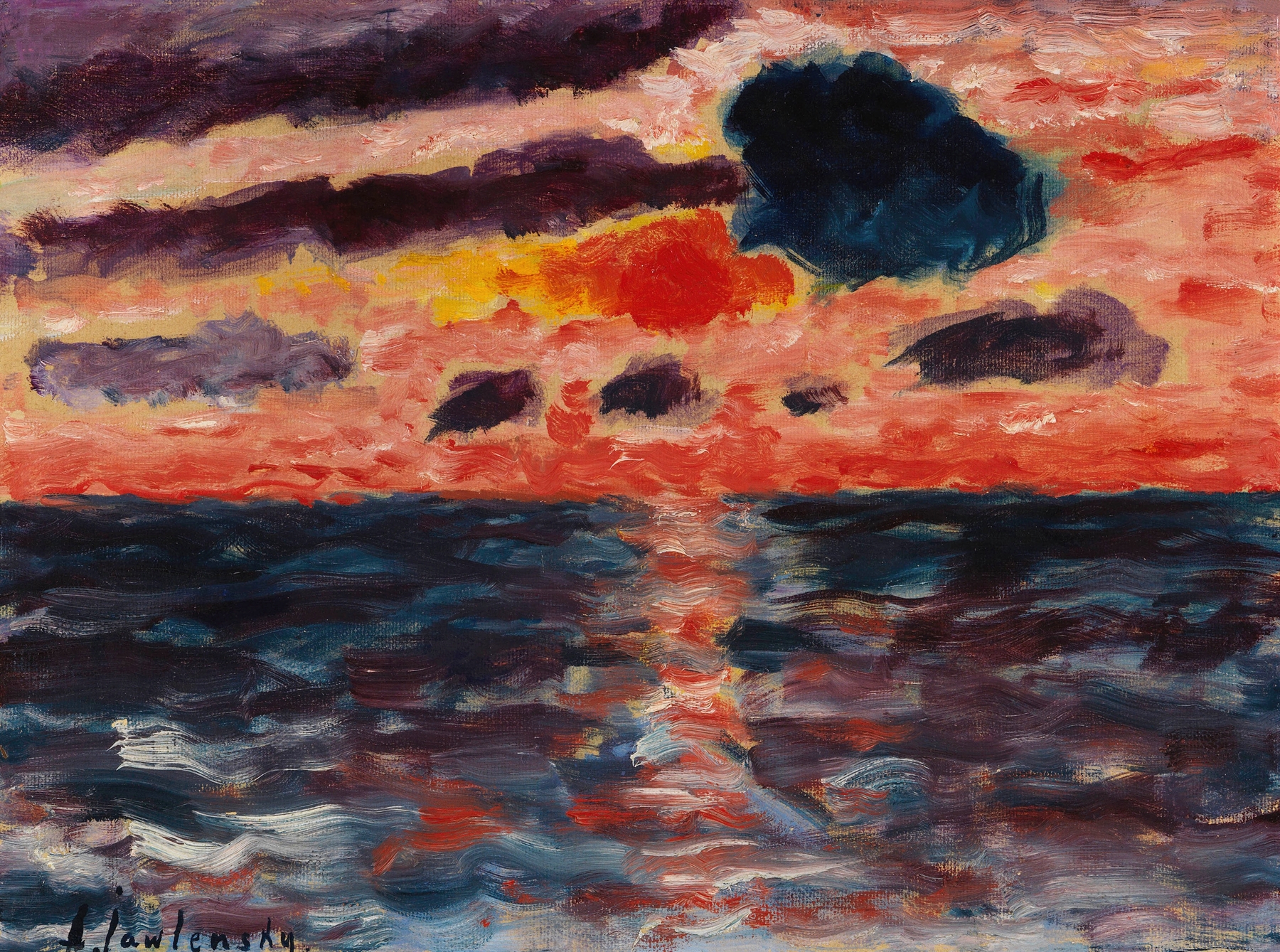 Sonnenuntergang, Borkum by Alexej von Jawlensky