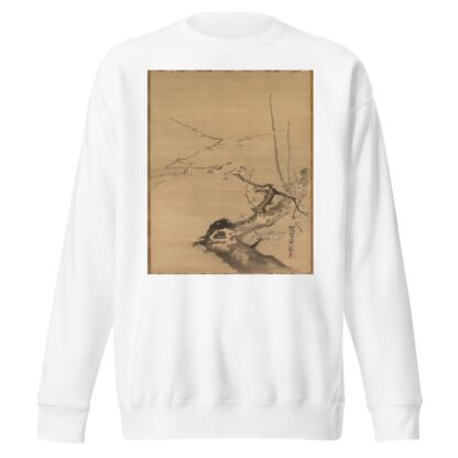 Sparrows on Blossoming Plum; A Sage with Tiger; Chinese Bird on Snow-Laden Branch by Kano Tan’yū Sweatshirt