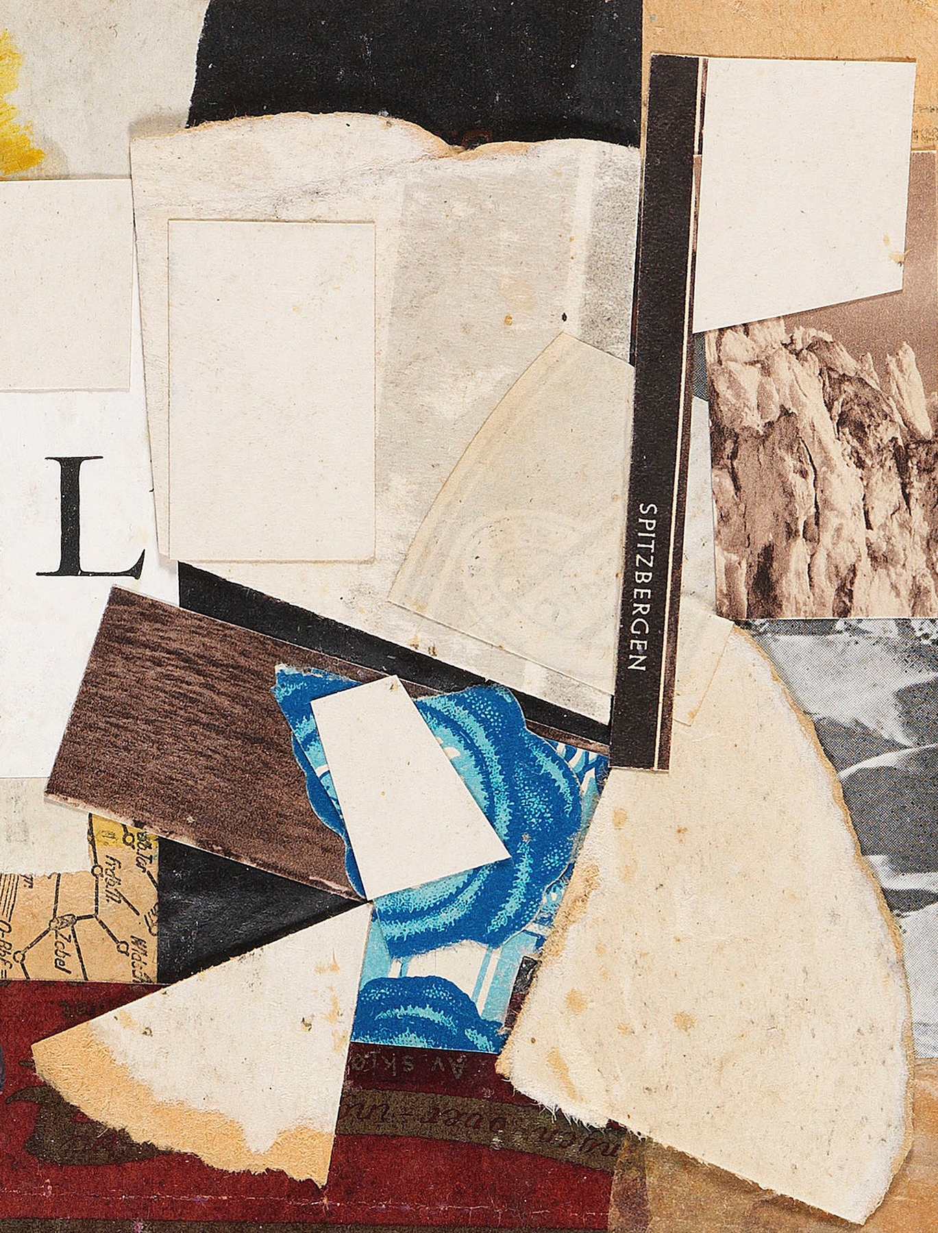 Spitzbergen, Merzzeichnung by Kurt Schwitters