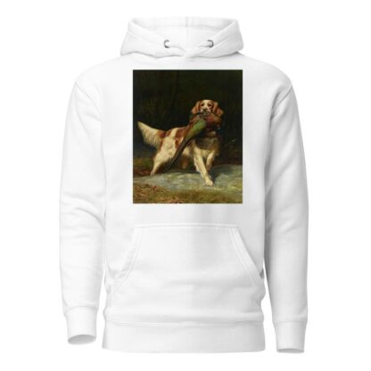 Springer Spaniel with Pheasant by Alexander Pope Hoodie