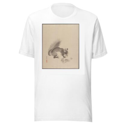 Squirrel Eating Chestnuts by Kawabata Gyokushō T-Shirt
