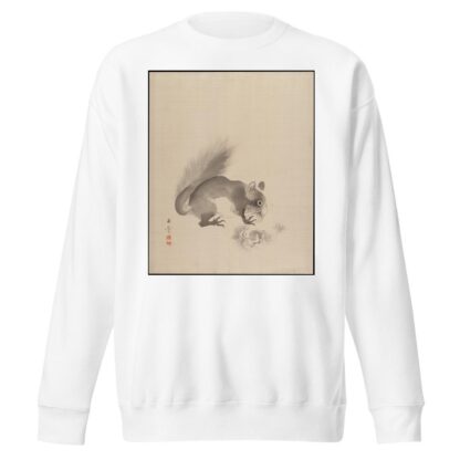 Squirrel Eating Chestnuts by Kawabata Gyokushō Sweatshirt