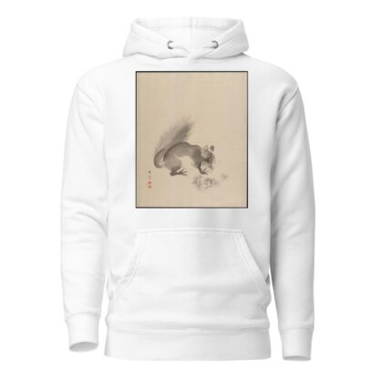 Squirrel Eating Chestnuts by Kawabata Gyokushō Hoodie