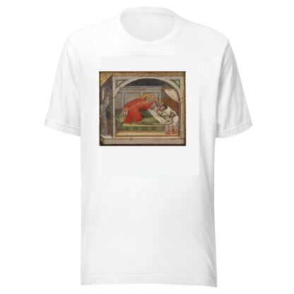 St Julianus Murdering his Parents by Spinello Aretino T-Shirt