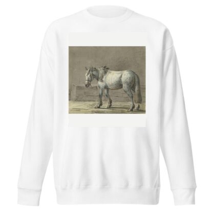 Staand paard in een stal, naar links by Jean Bernard Sweatshirt
