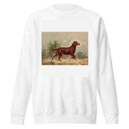 Standing Flatcoated Retriever, facing right by Alexander Pope Jr. Sweatshirt