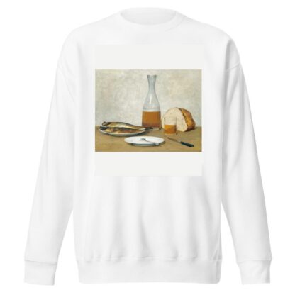Still Life; Herrings by Albert Anker Sweatshirt