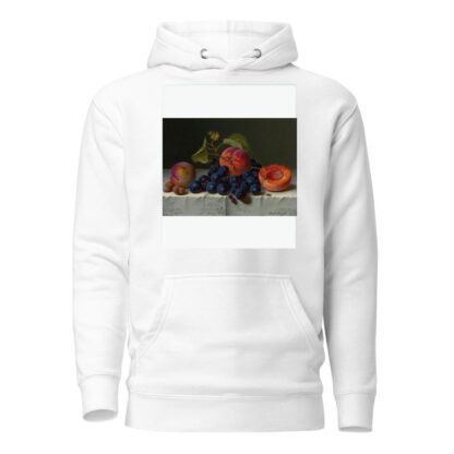 Still Life Of Peaches, Grapes, And Nuts On A Table by Emilie Preyer Hoodie
