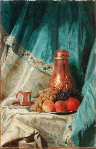 Still life with a chocolatier by Andrzej Jerzy Mniszech