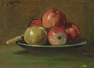 Still-Life with Apples by George Leslie Hunter