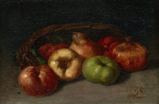 Still Life with Apples, Pear, and Pomegranates by Gustave Courbet
