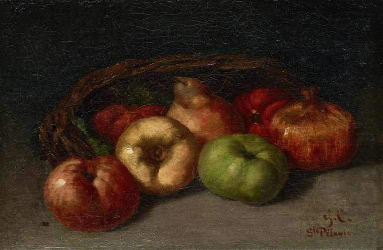Still Life with Apples, Pear, and Pomegranates by Gustave Courbet