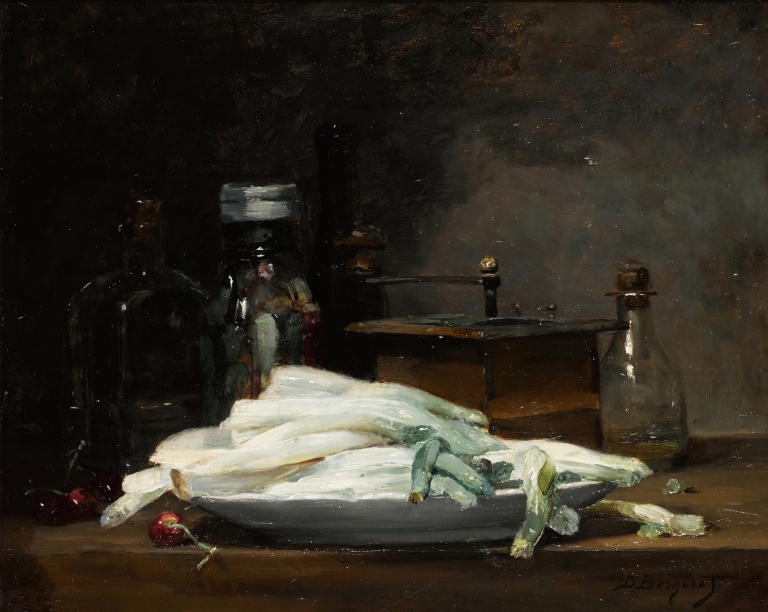Still Life With Asparagus by Denis Pierre Bergeret