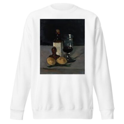 Still Life with Bottle, Glass, and Lemons by Paul Cézanne Sweatshirt