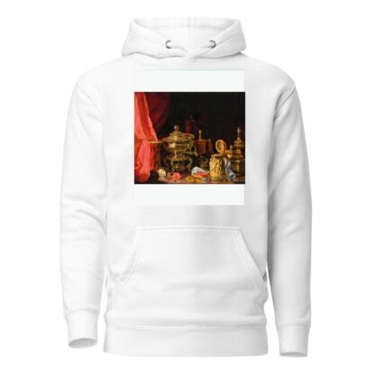 Still Life with Flowers, a Tankard with Figural Decor and Samovar by József Borsos Hoodie