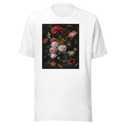 Still Life with Flowers in a Glass Vase by Jan Davidsz de Heem T-Shirt