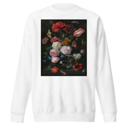 Still Life with Flowers in a Glass Vase by Jan Davidsz de Heem Sweatshirt